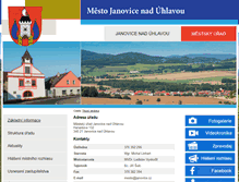 Tablet Screenshot of janovice.cz